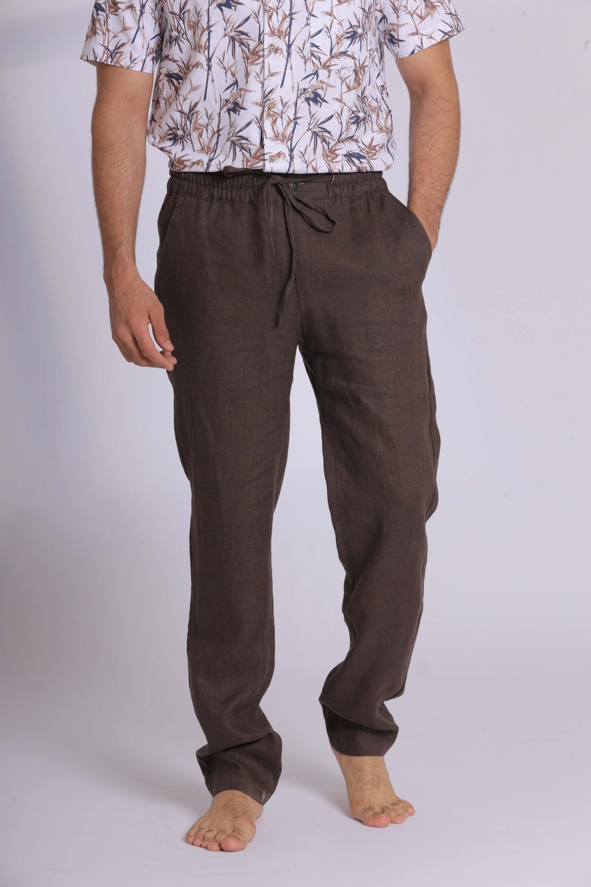 Linen Jogger Waist Trousers