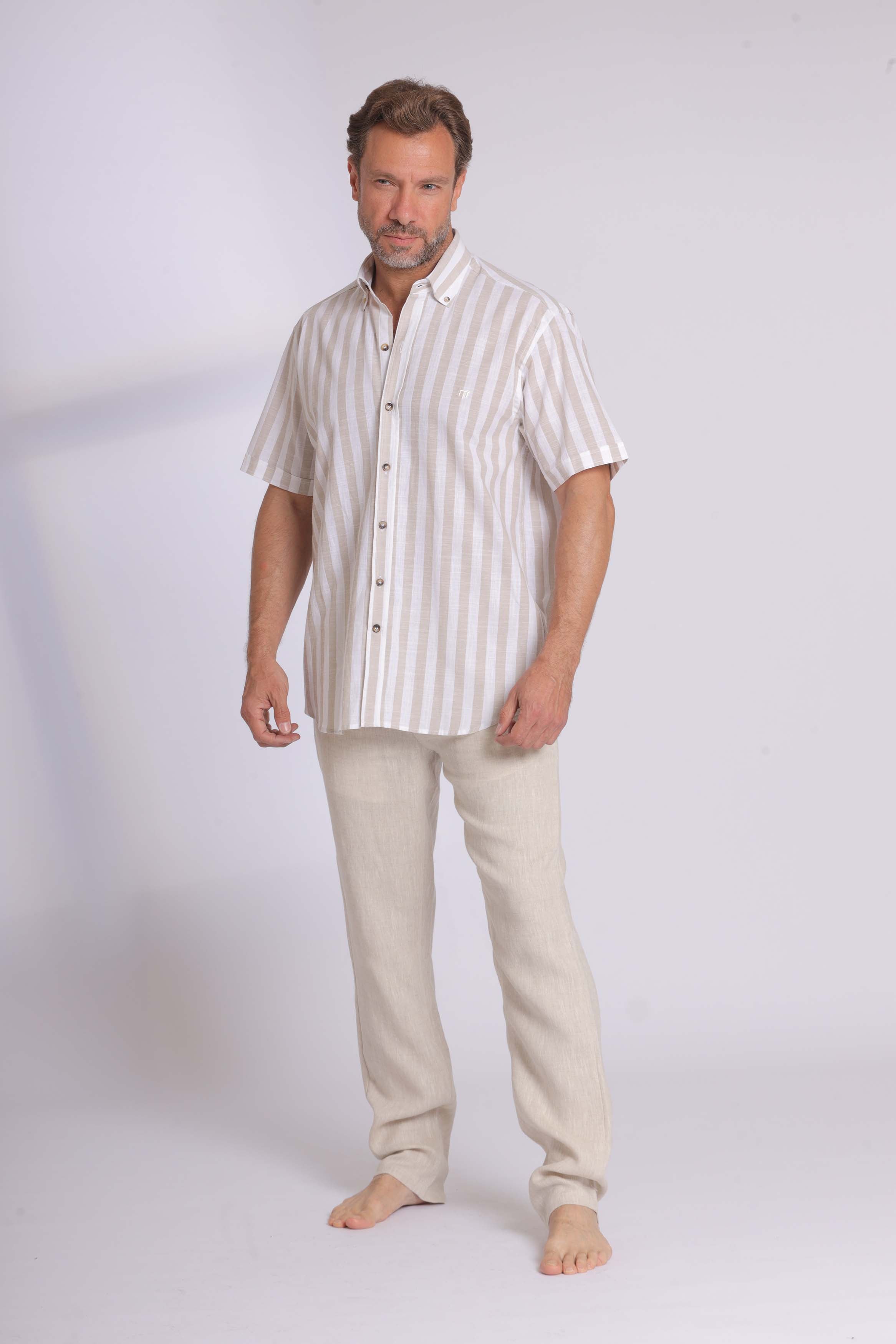 Linen Jogger Waist Trousers