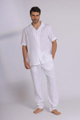 Premium Pure Linen Short Sleeve Shirt