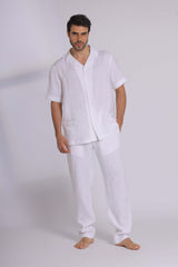 Premium Pure Linen Short Sleeve Shirt