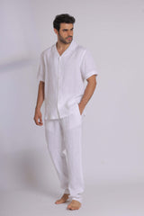 Premium Pure Linen Short Sleeve Shirt