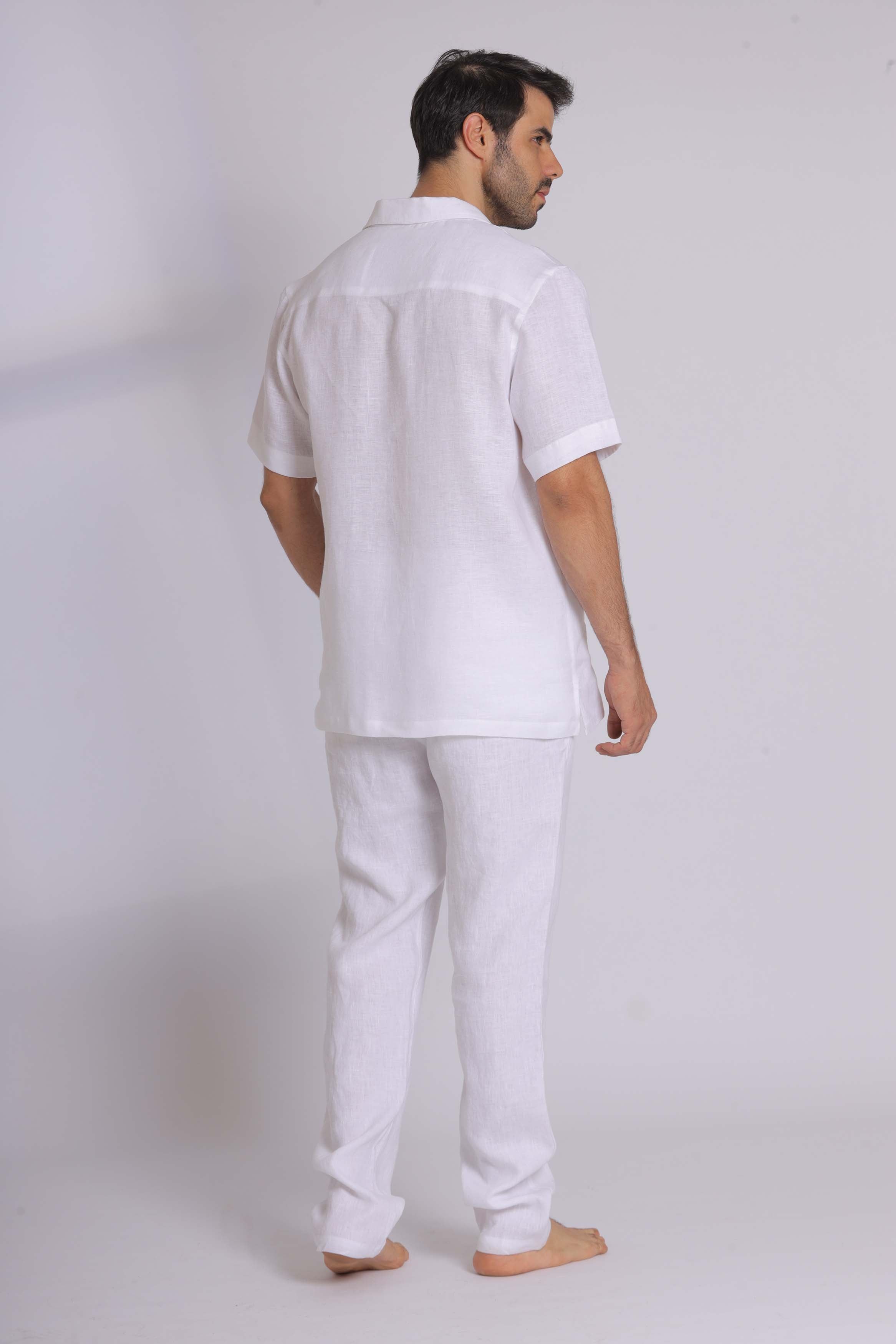 Premium Pure Linen Short Sleeve Shirt