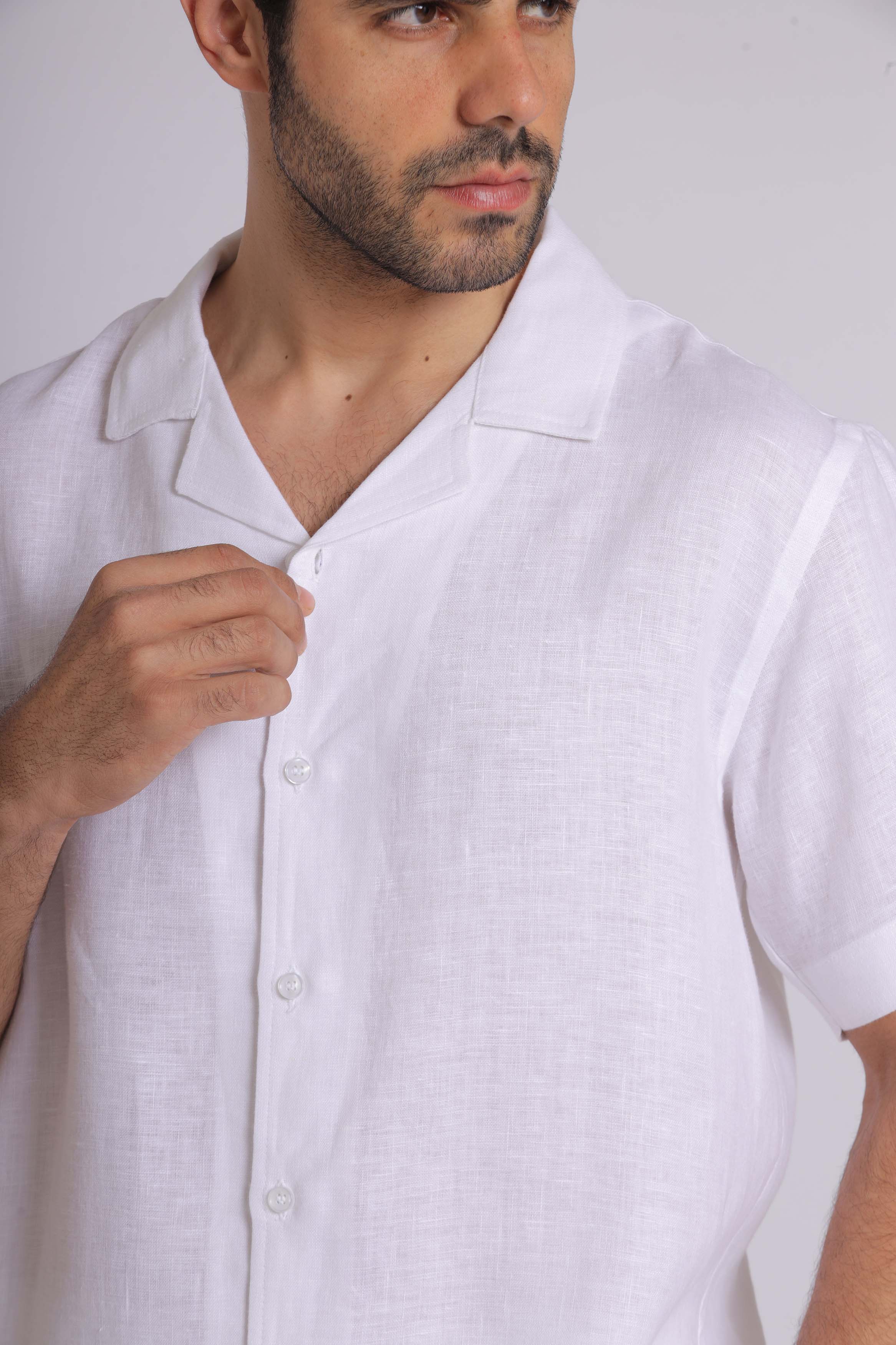 Premium Pure Linen Short Sleeve Shirt