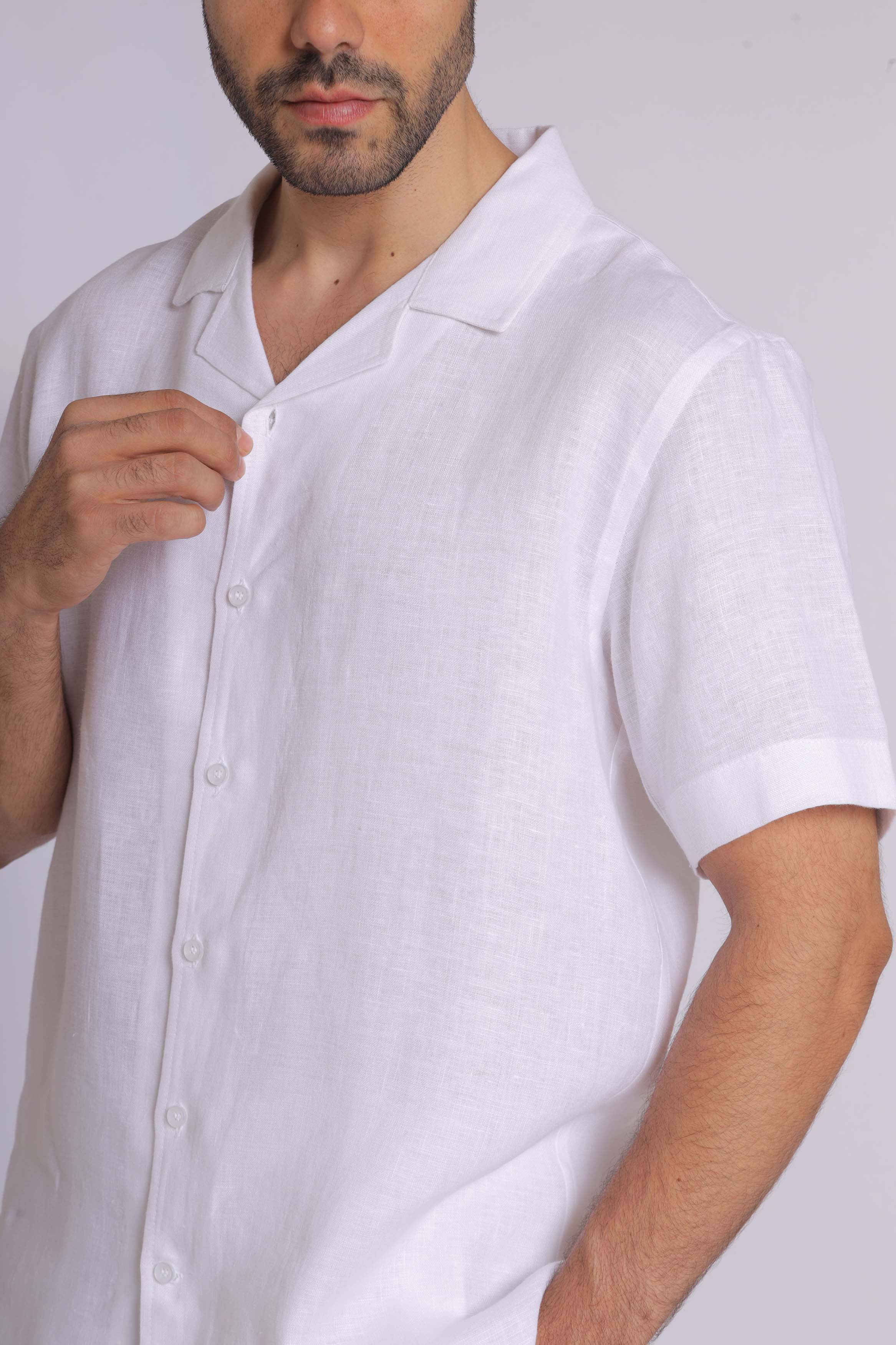 Premium Pure Linen Short Sleeve Shirt