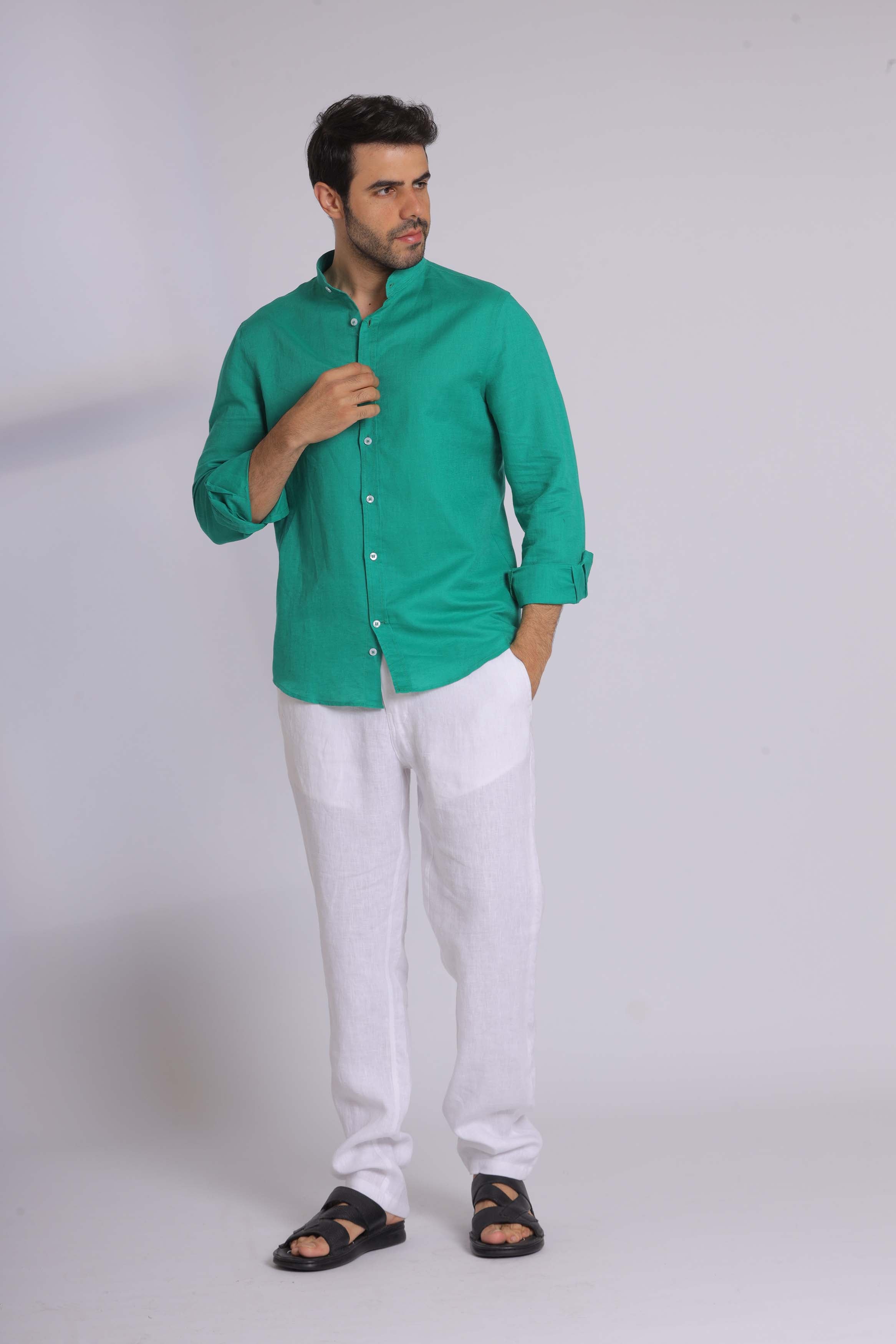 Emerald Green Long Sleeve Shirt