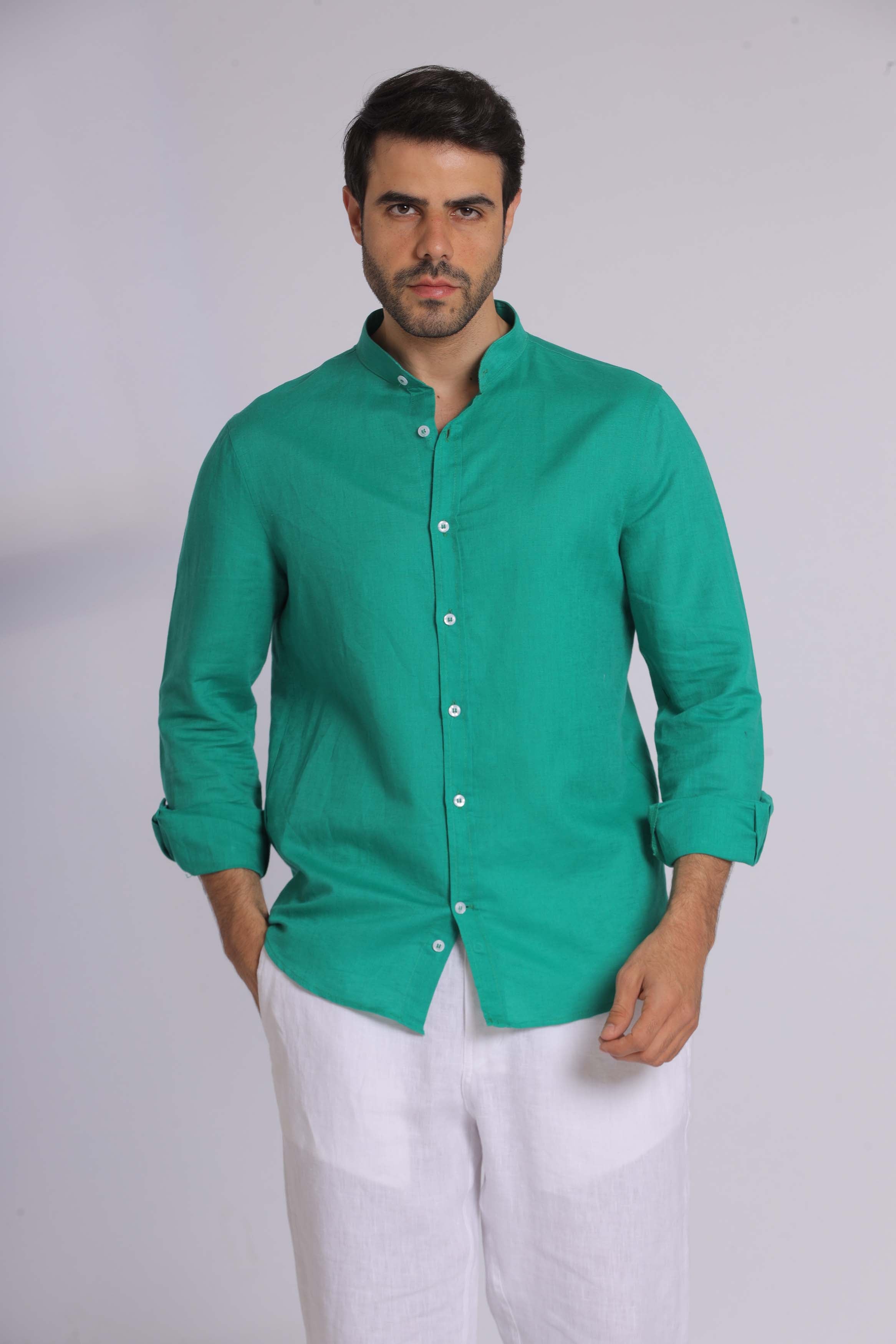 Emerald Green Long Sleeve Shirt