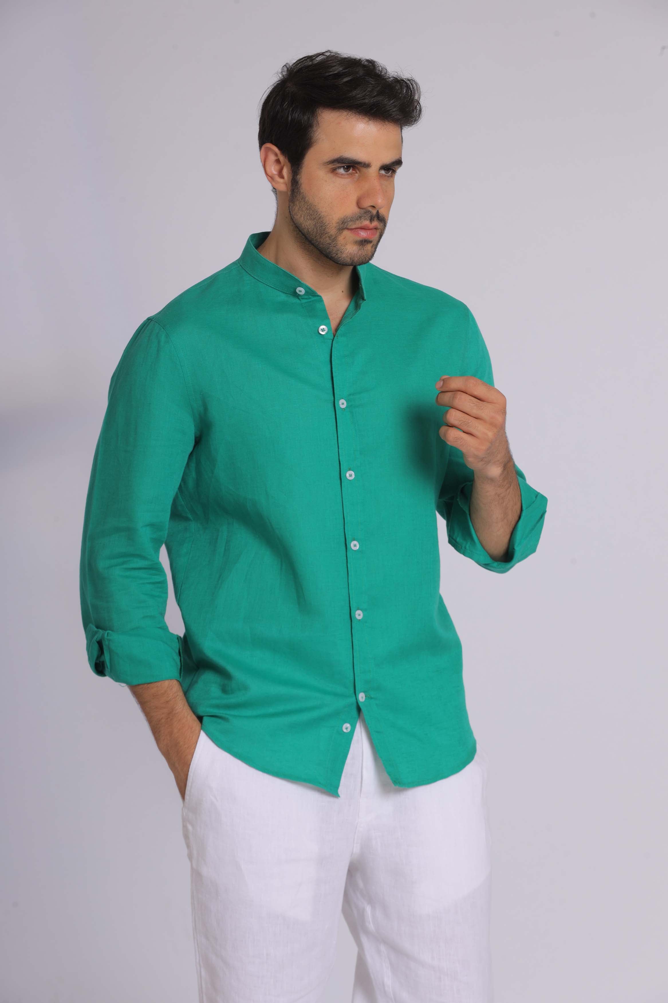 Emerald Green Long Sleeve Shirt