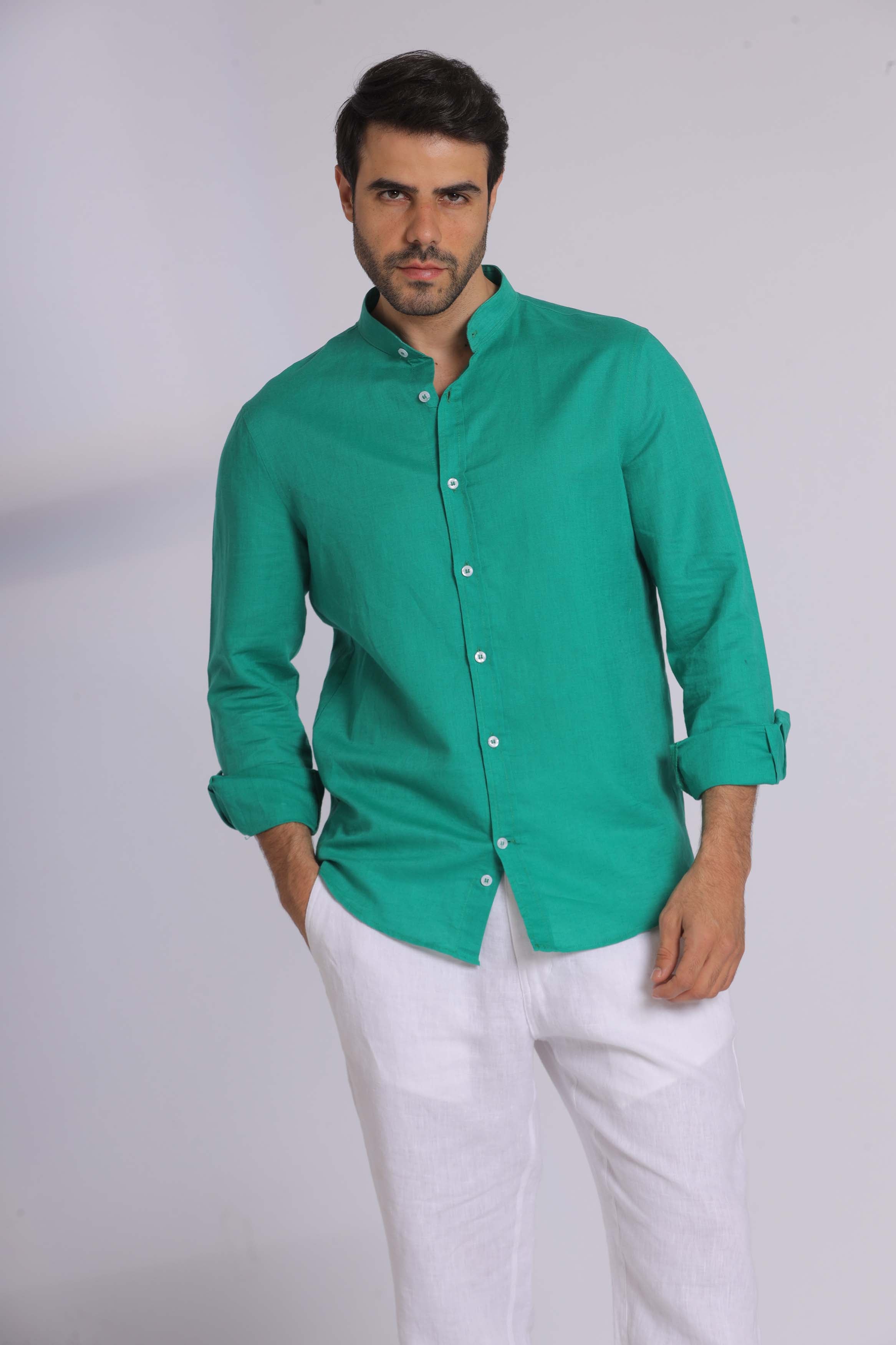 Emerald Green Long Sleeve Shirt