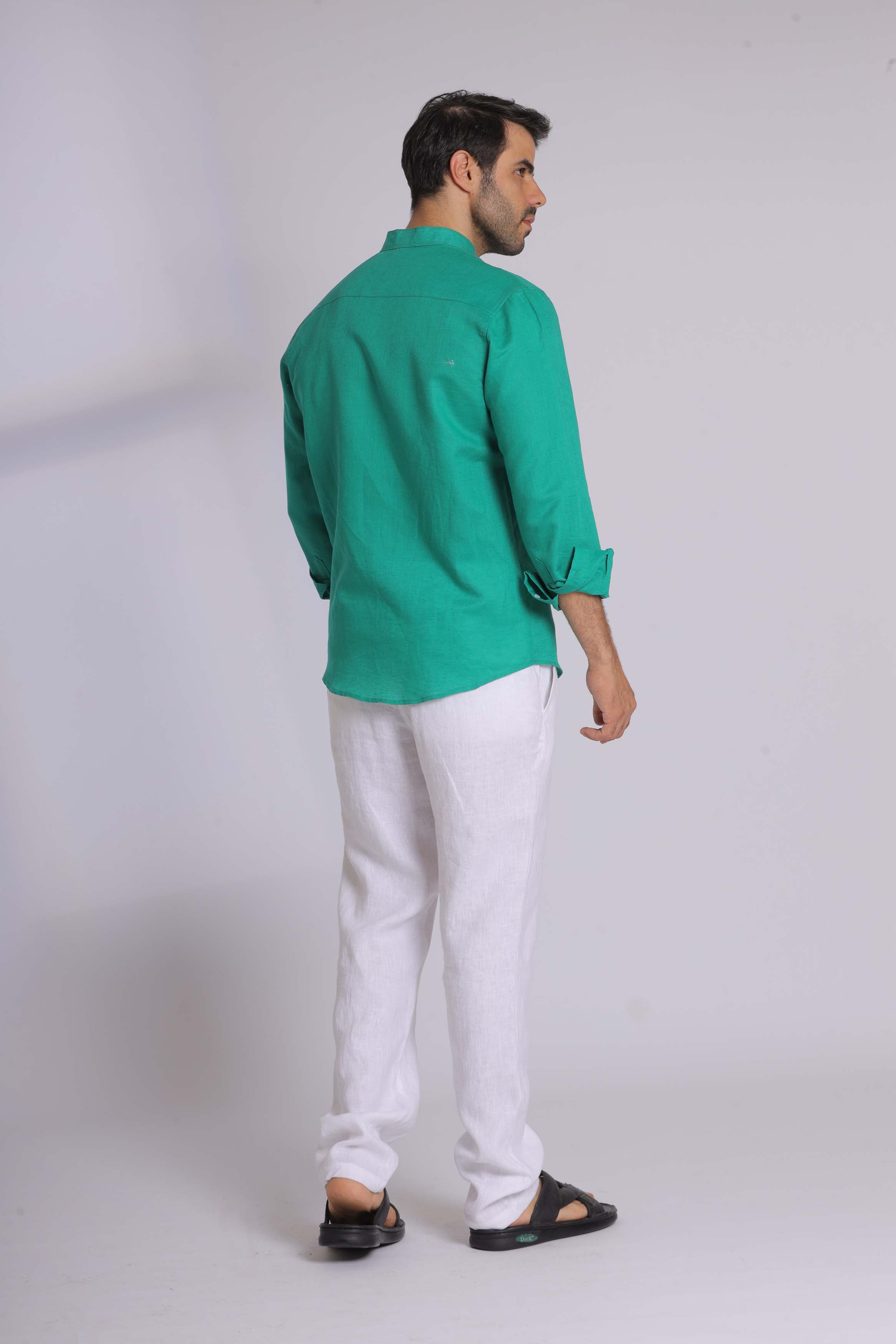 Emerald Green Long Sleeve Shirt