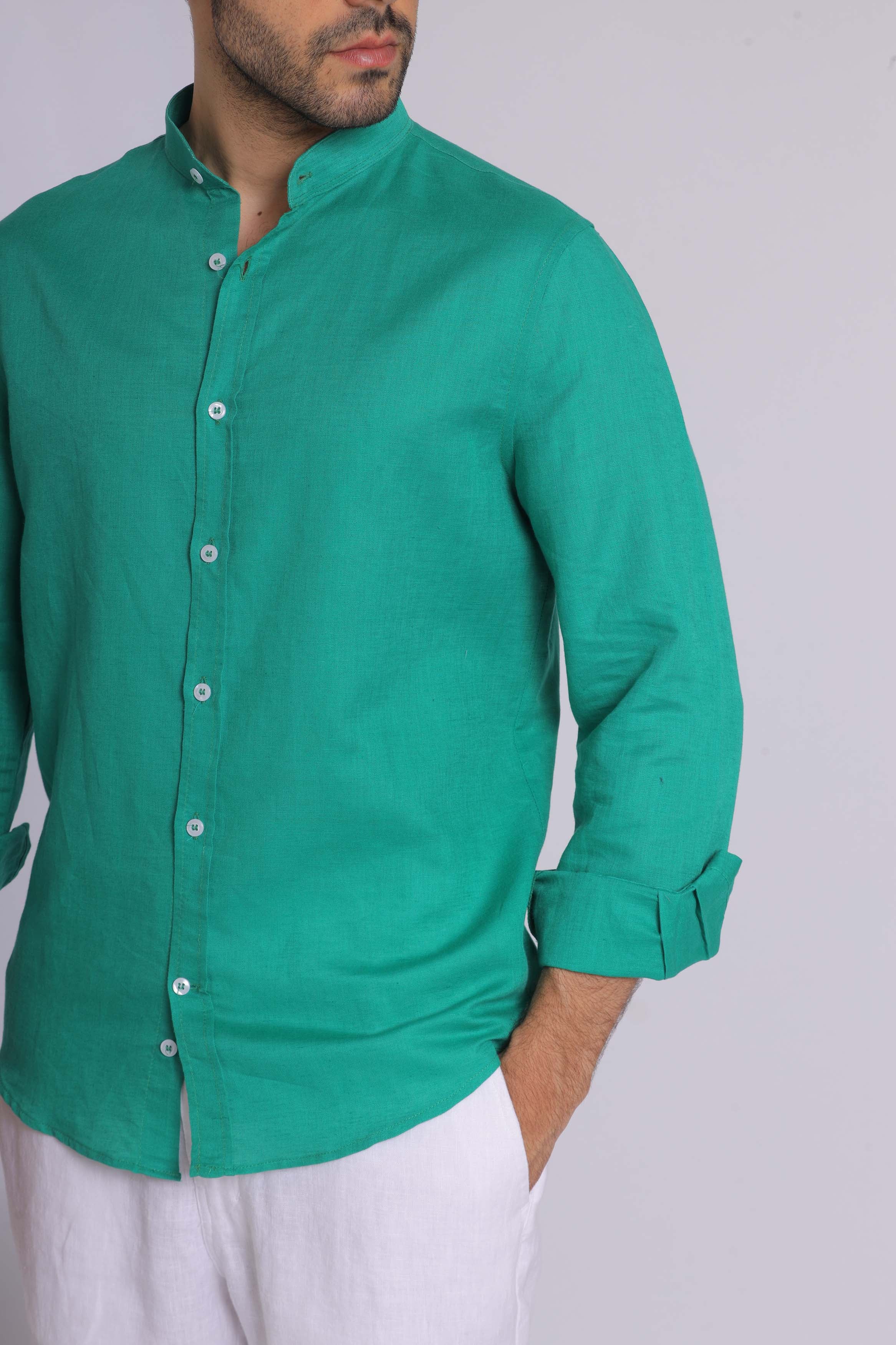 Emerald Green Long Sleeve Shirt