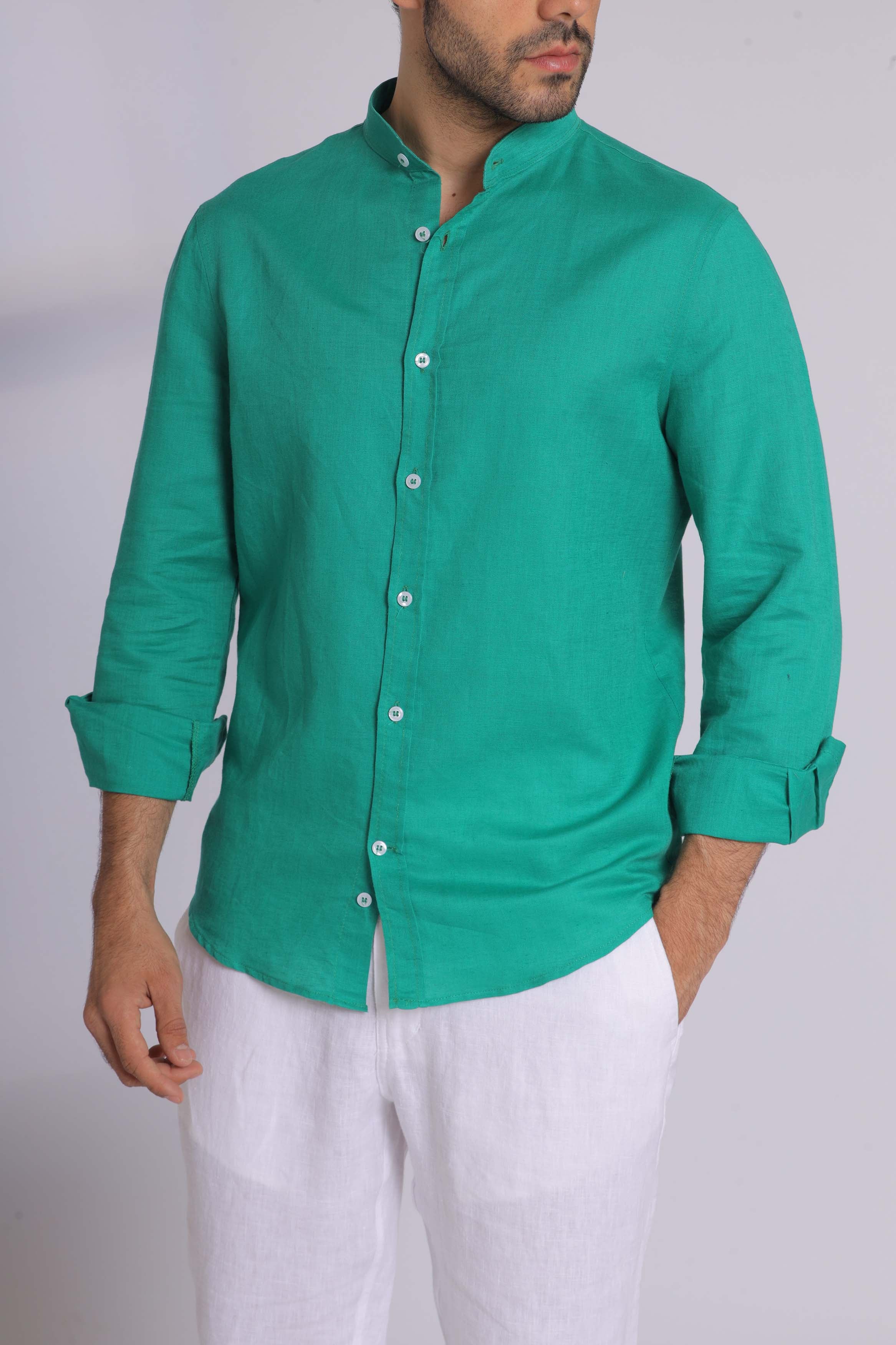 Emerald Green Long Sleeve Shirt