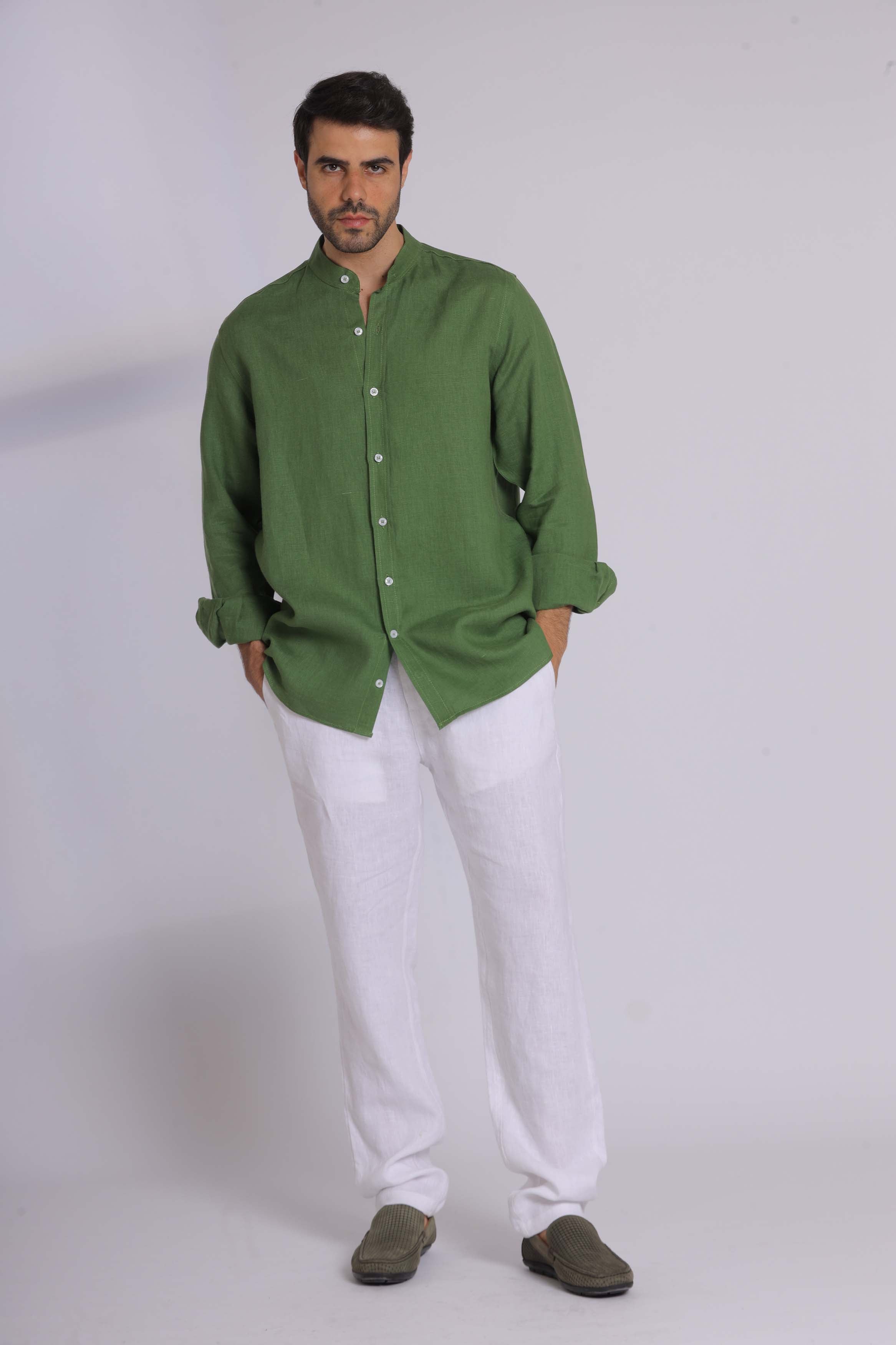 Emerald Green Long Sleeve Shirt