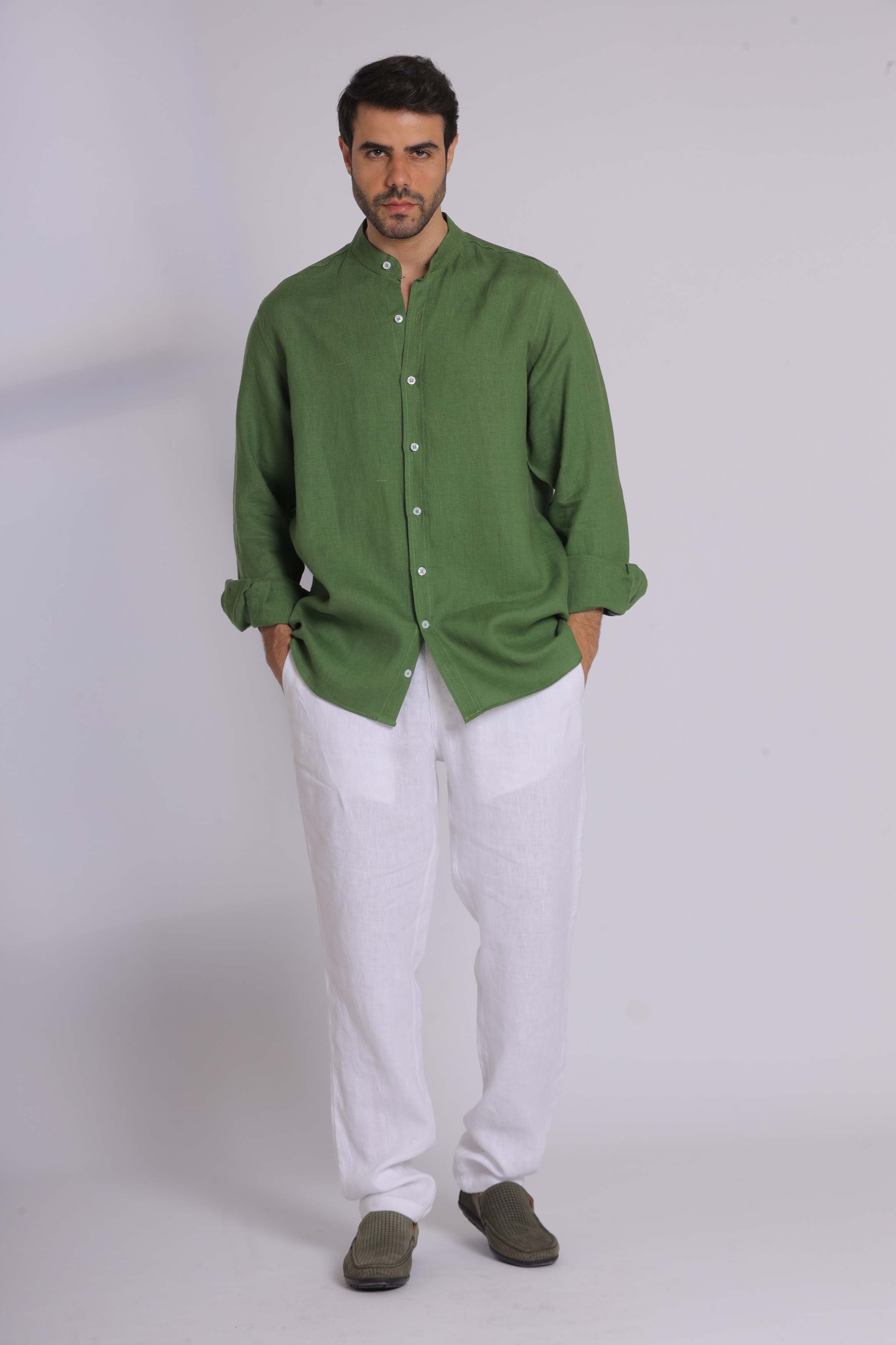 Emerald Green Long Sleeve Shirt