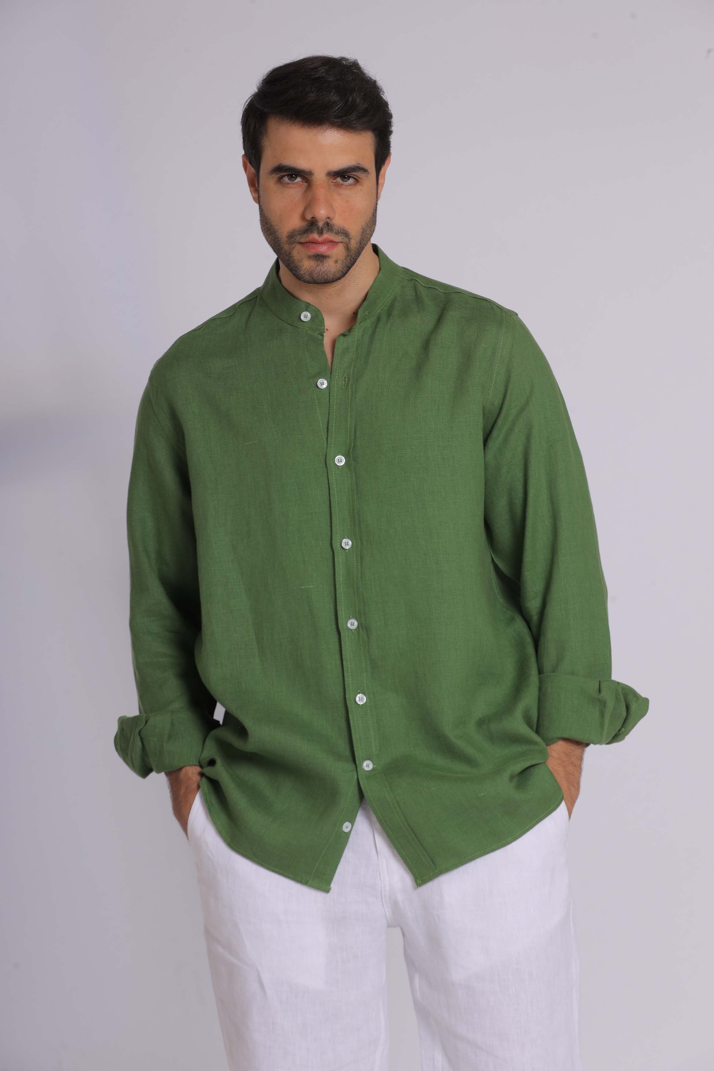 Emerald Green Long Sleeve Shirt