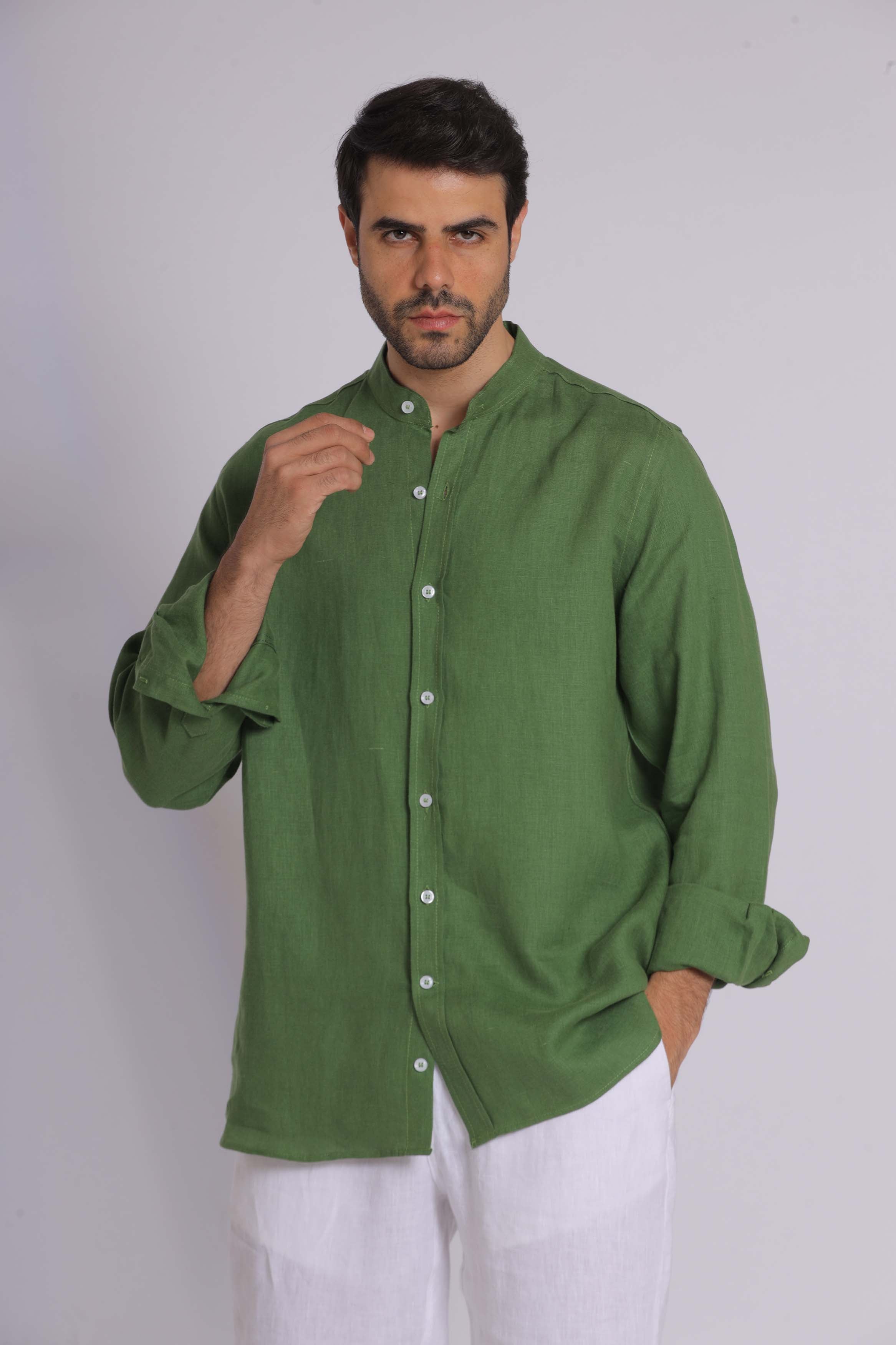 Emerald Green Long Sleeve Shirt