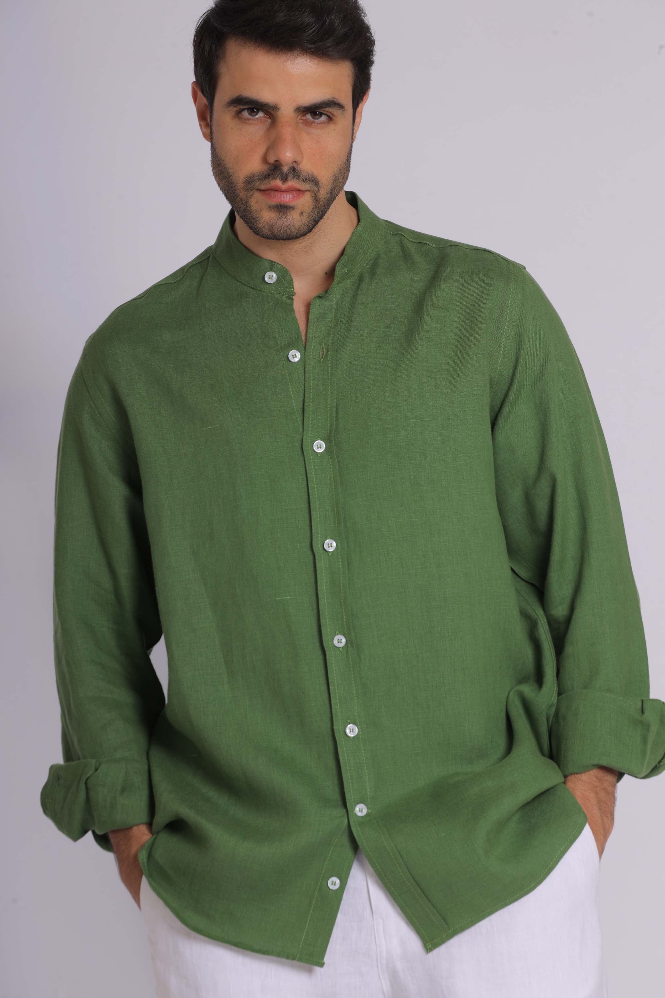 Emerald Green Long Sleeve Shirt