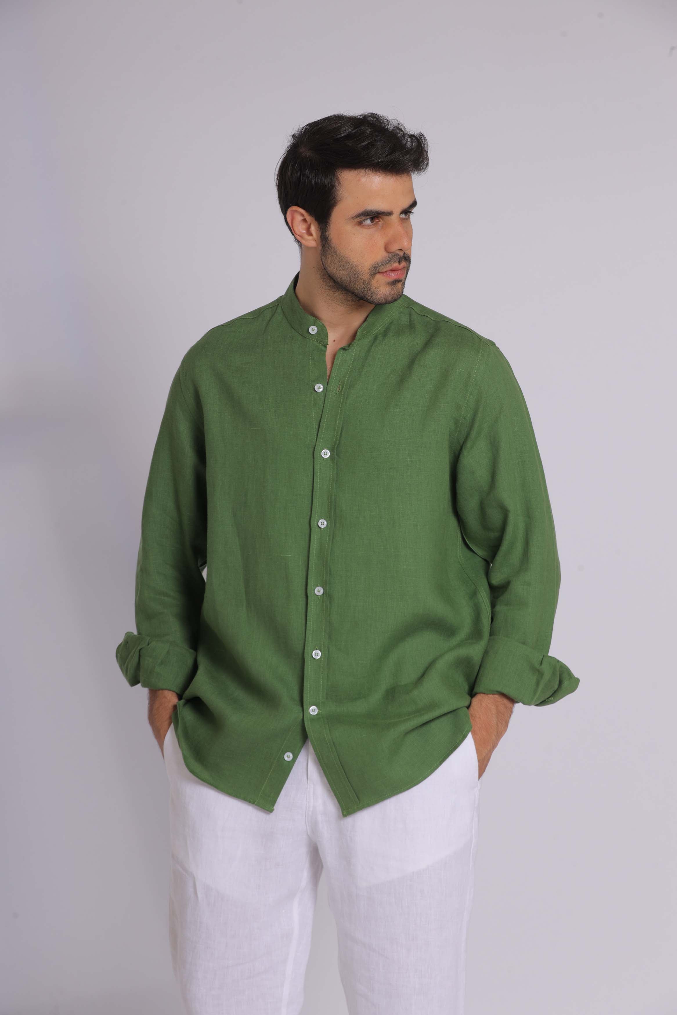 Emerald Green Long Sleeve Shirt