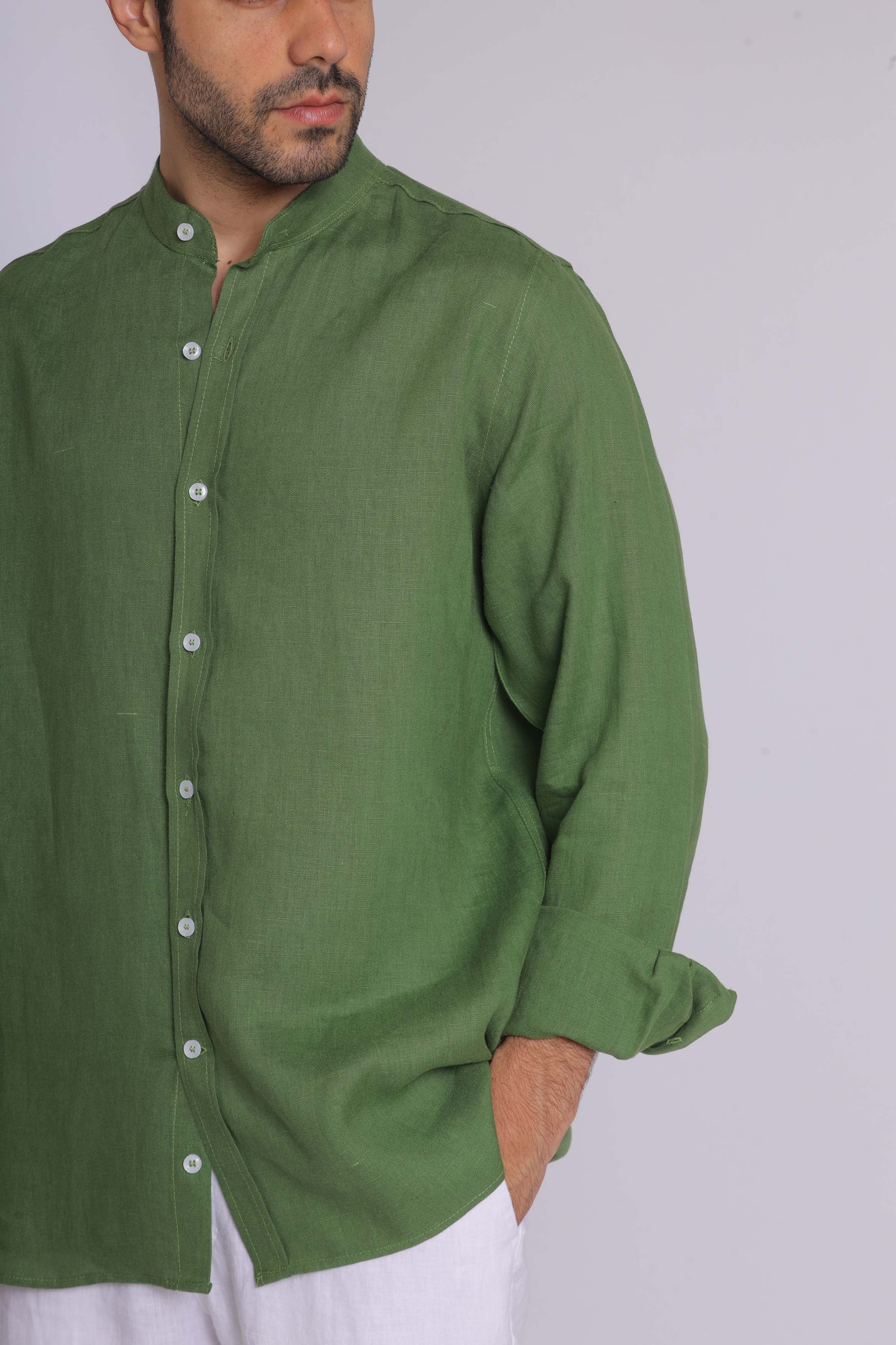 Emerald Green Long Sleeve Shirt