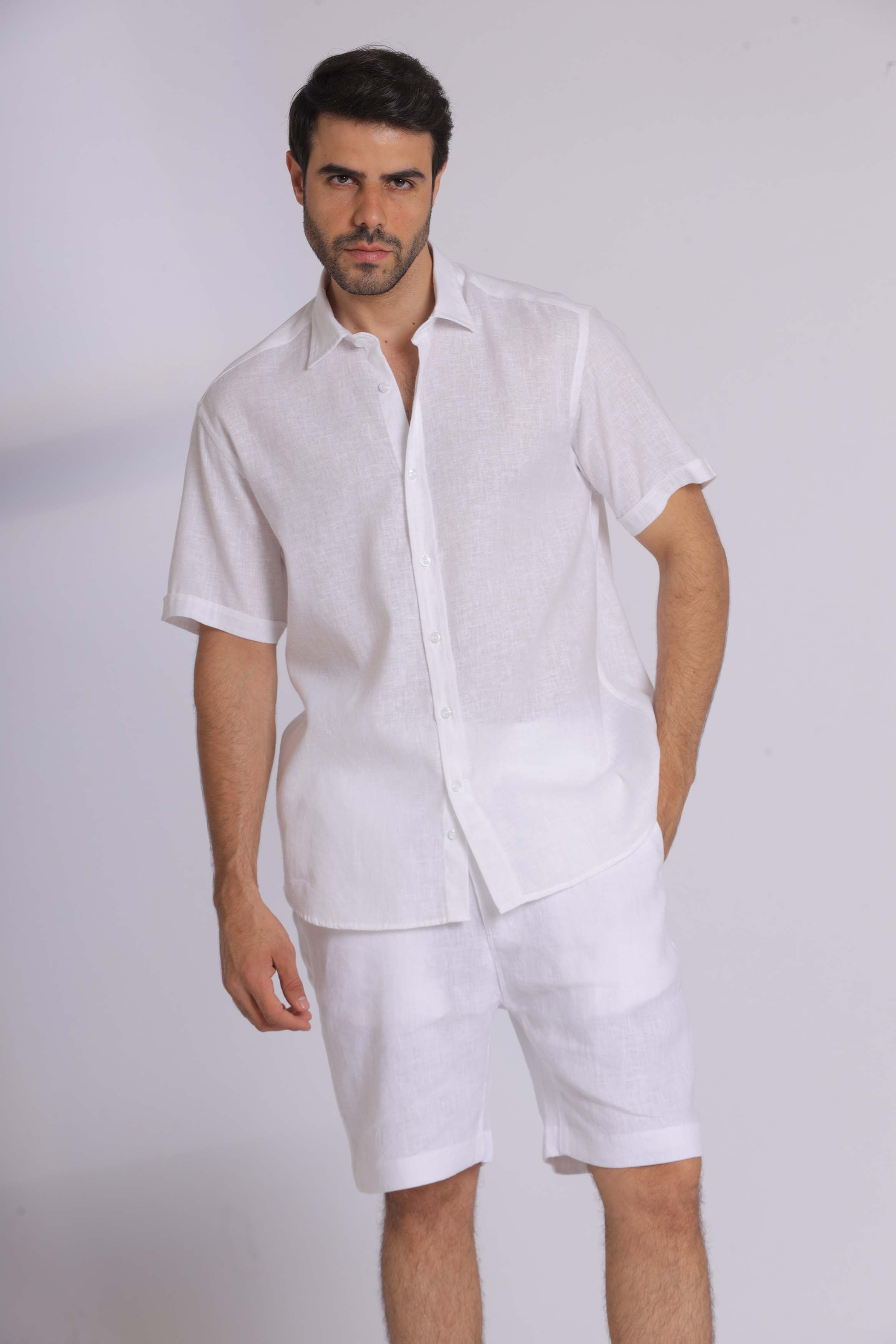 Pure Linen Short Sleeve Shirt