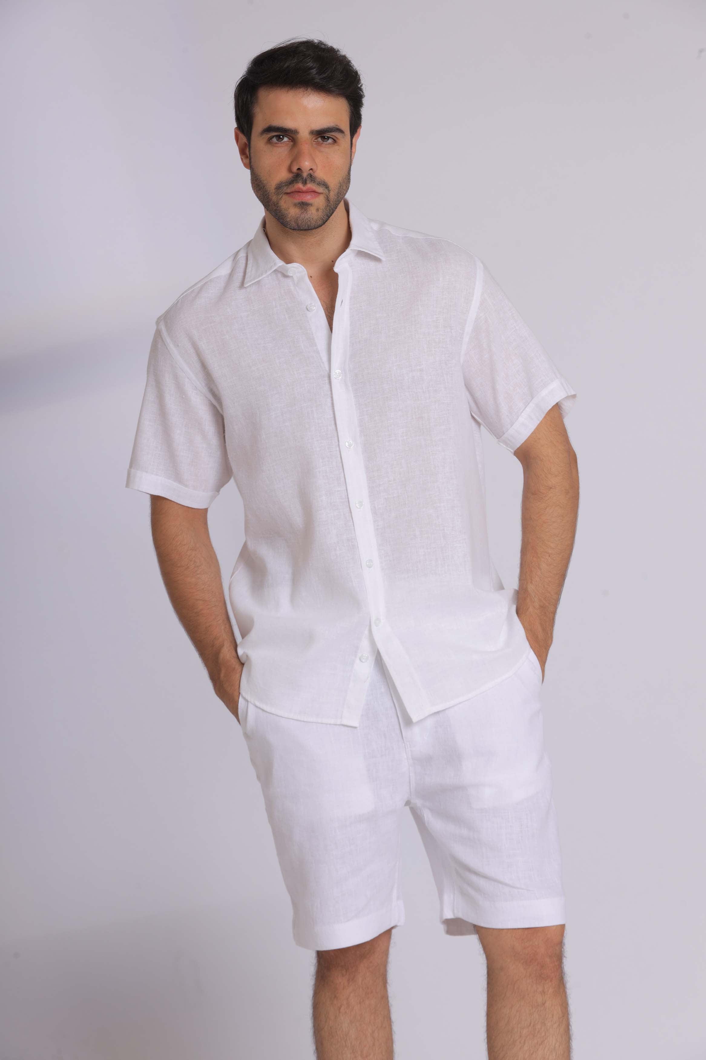 Pure Linen Short Sleeve Shirt