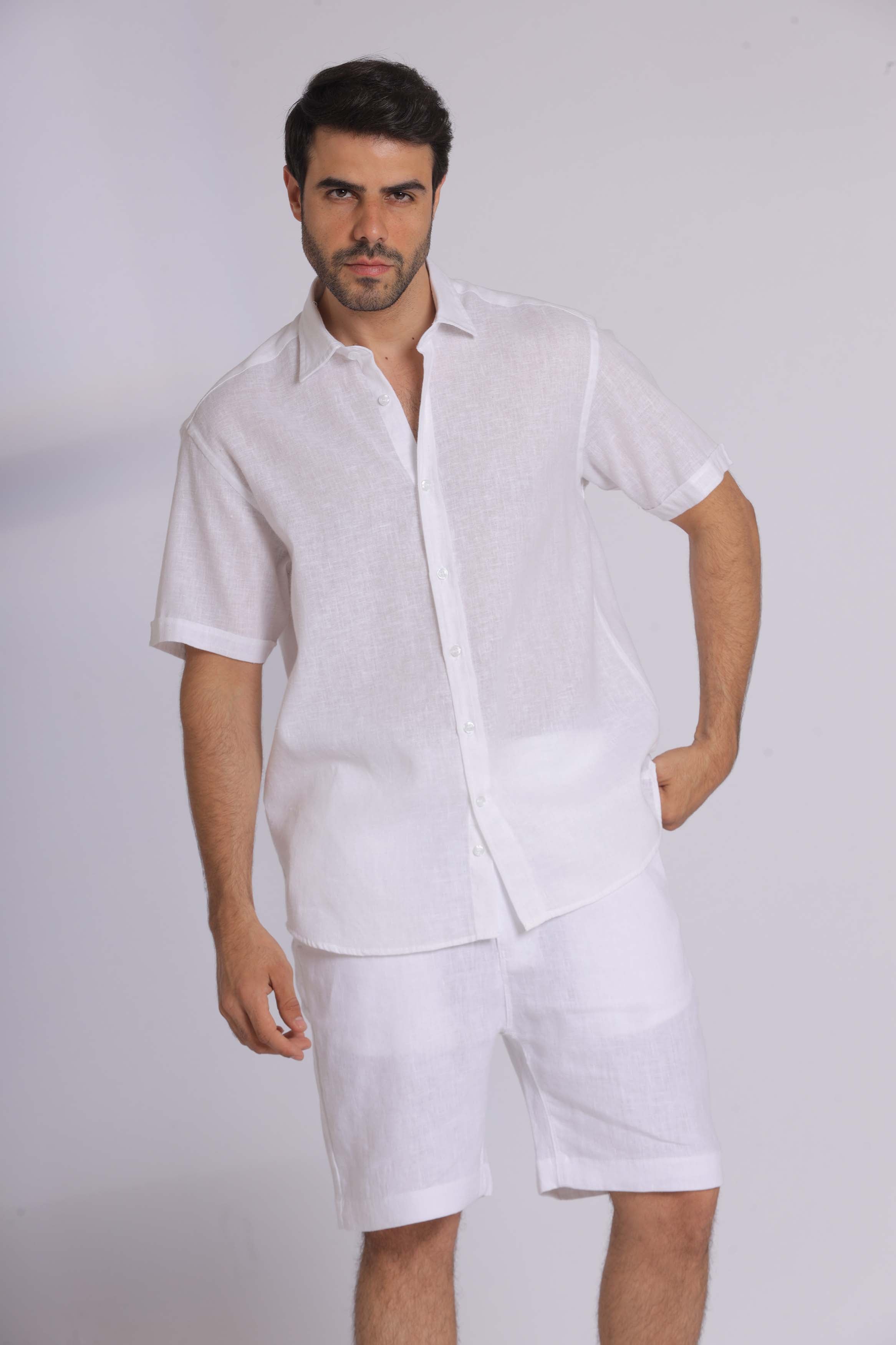 Pure Linen Short Sleeve Shirt