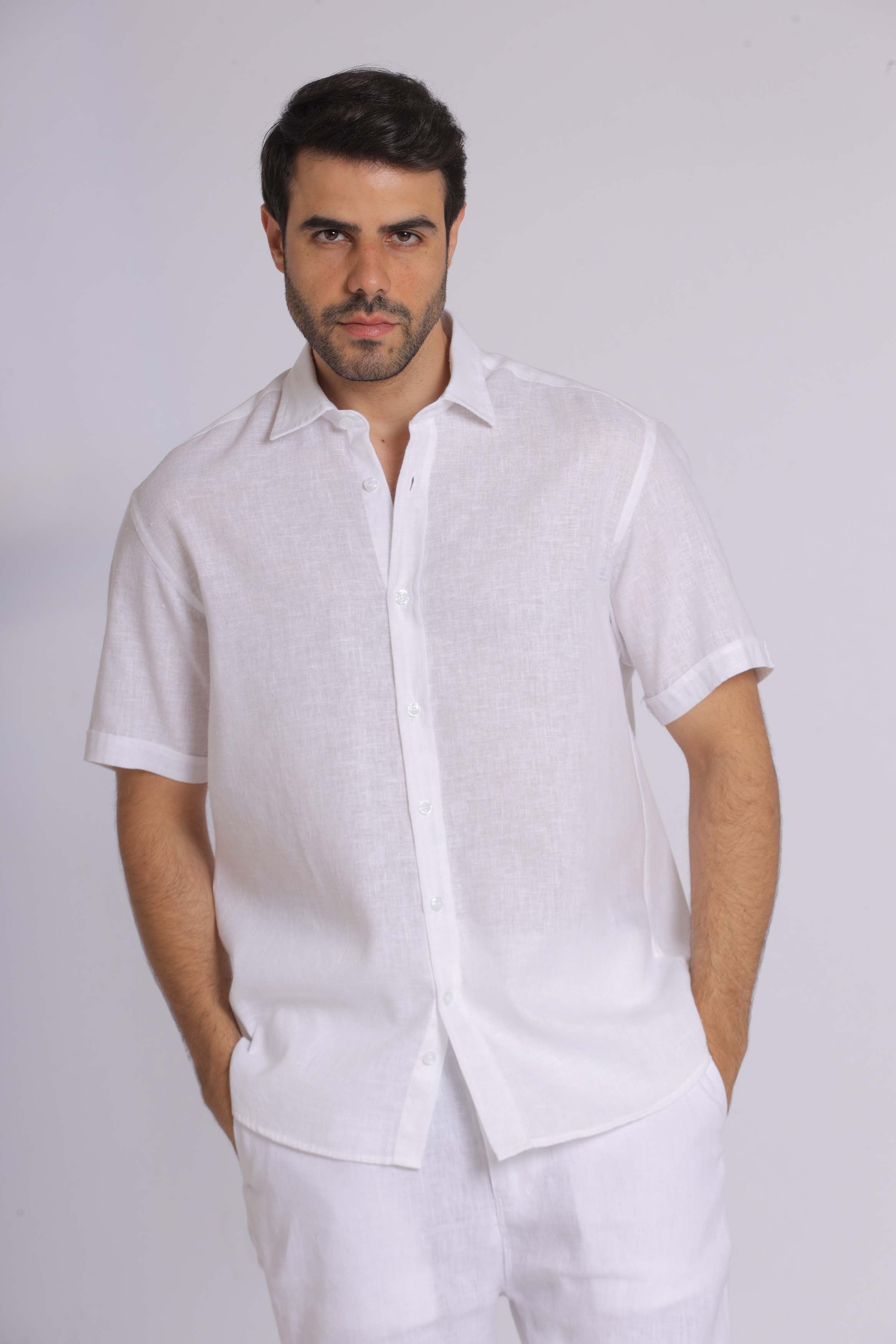 Pure Linen Short Sleeve Shirt