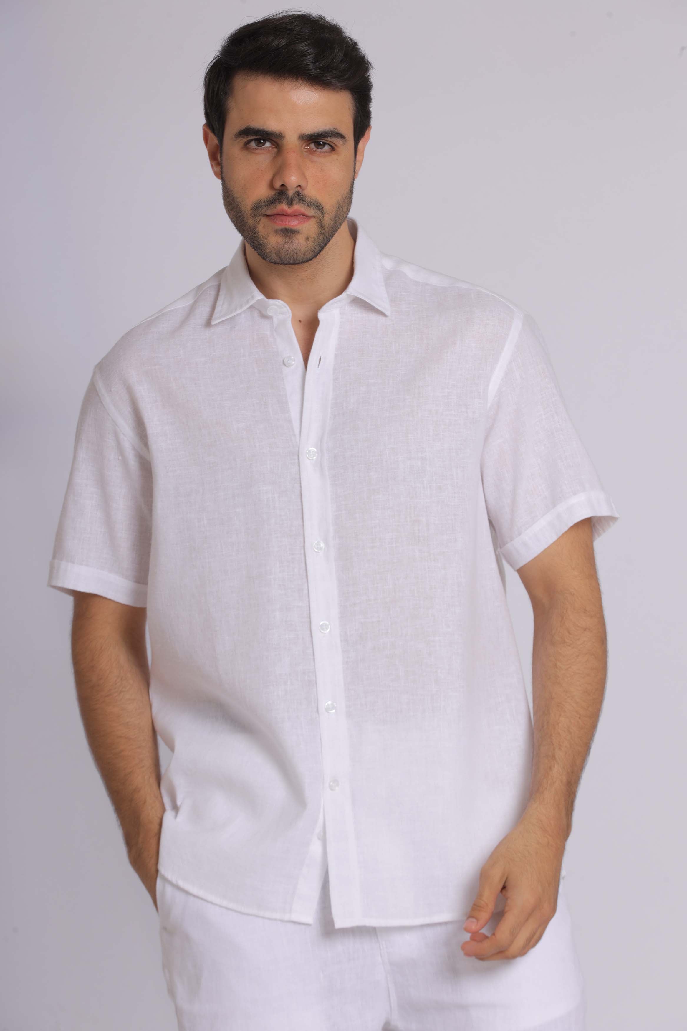 Pure Linen Short Sleeve Shirt