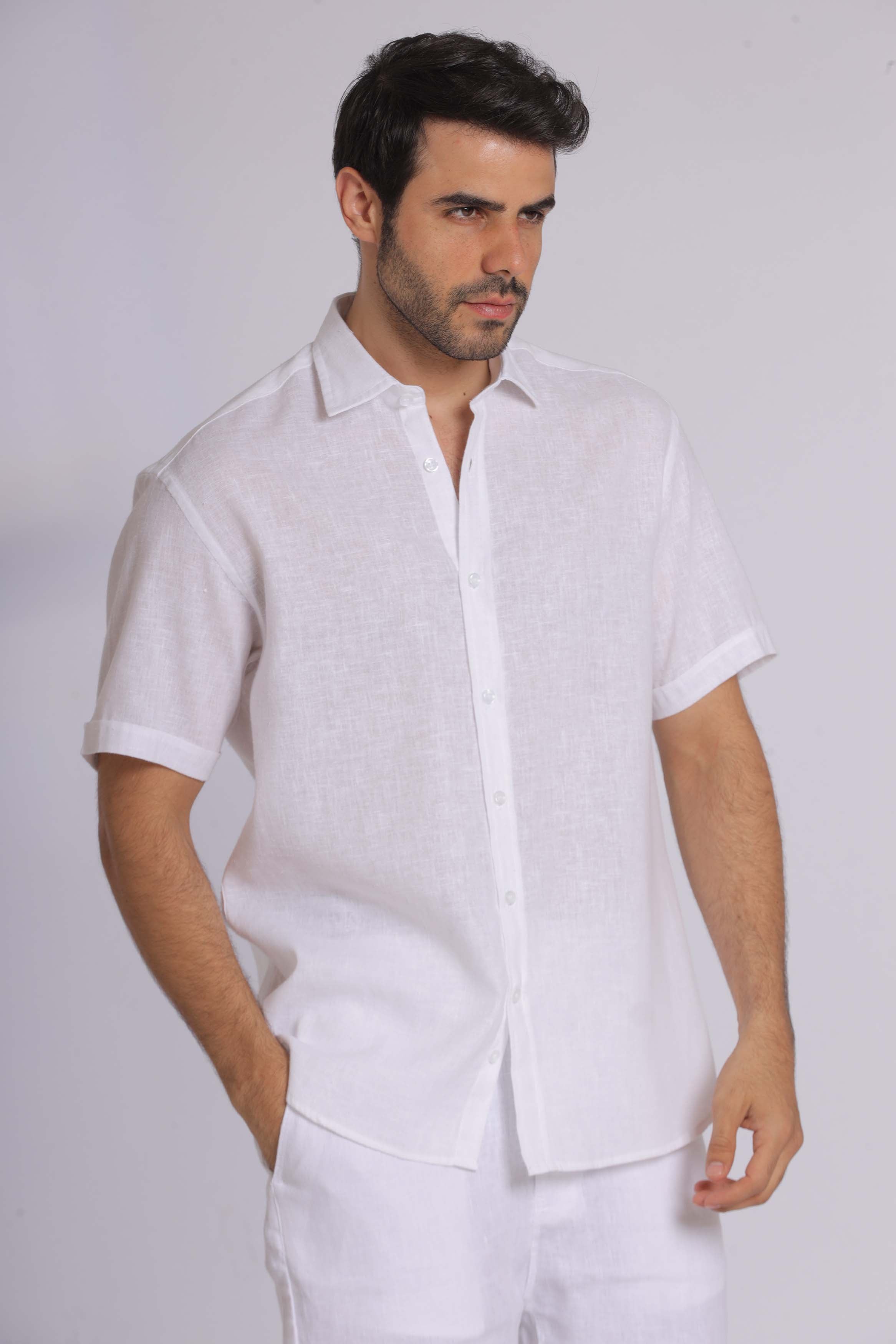 Pure Linen Short Sleeve Shirt