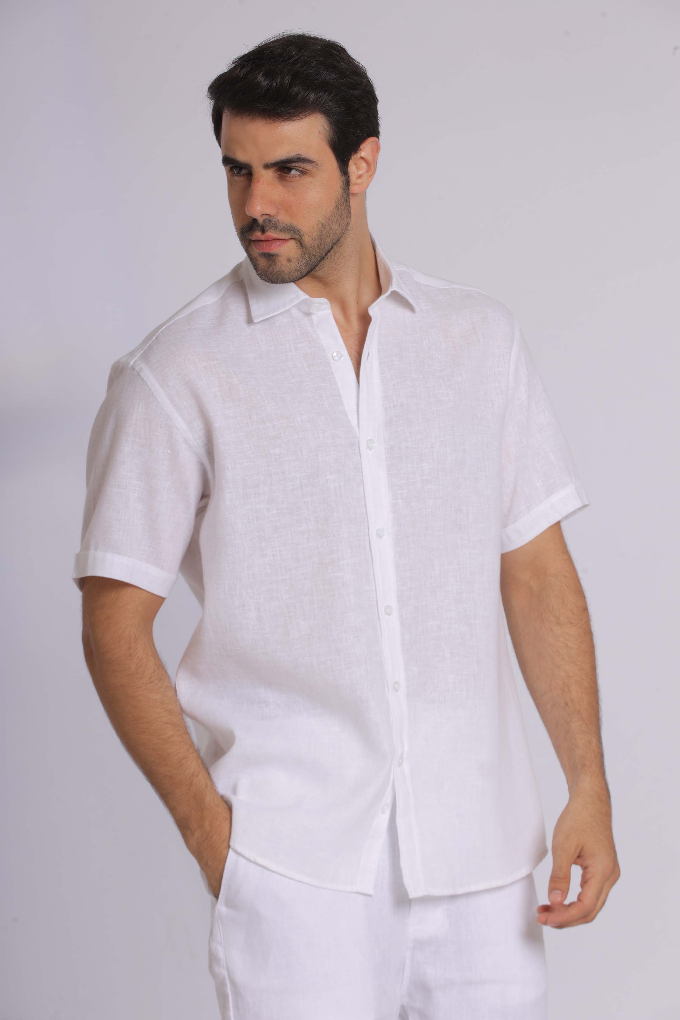 Pure Linen Short Sleeve Shirt