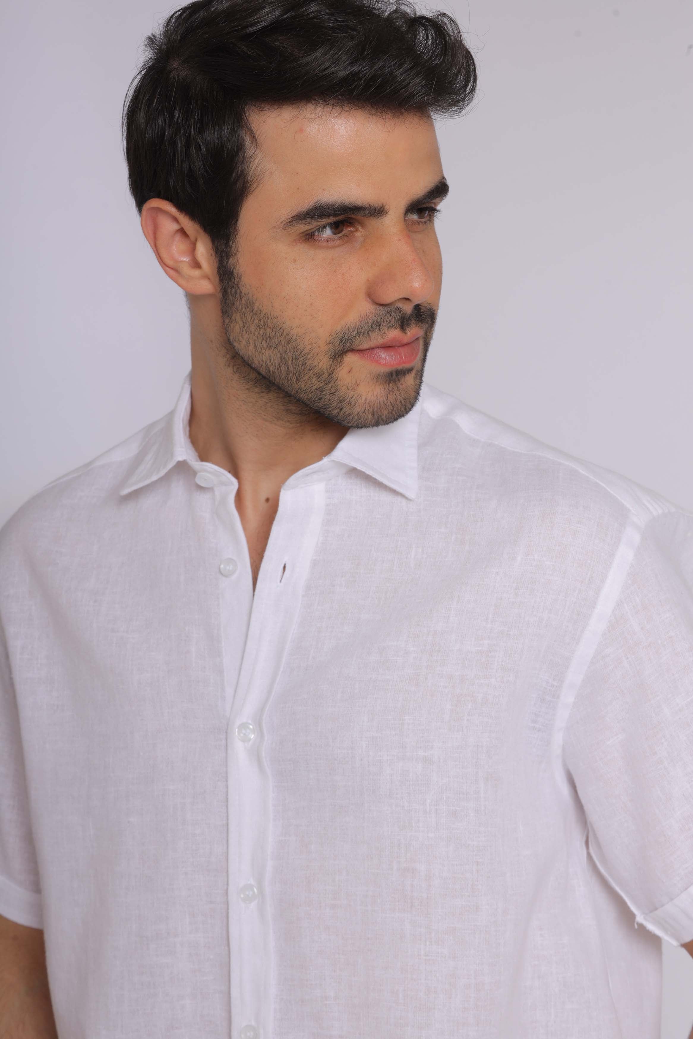 Pure Linen Short Sleeve Shirt