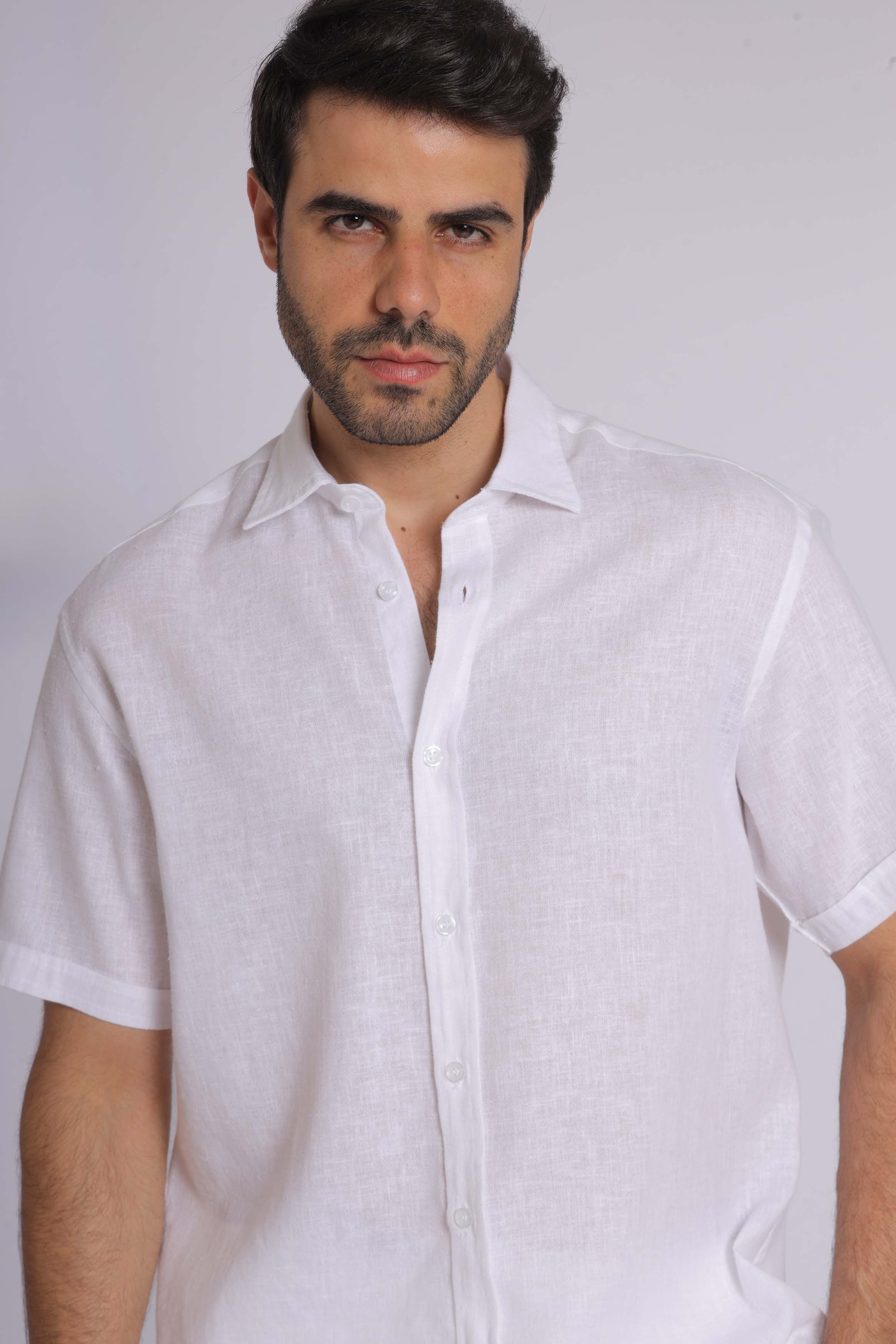 Pure Linen Short Sleeve Shirt