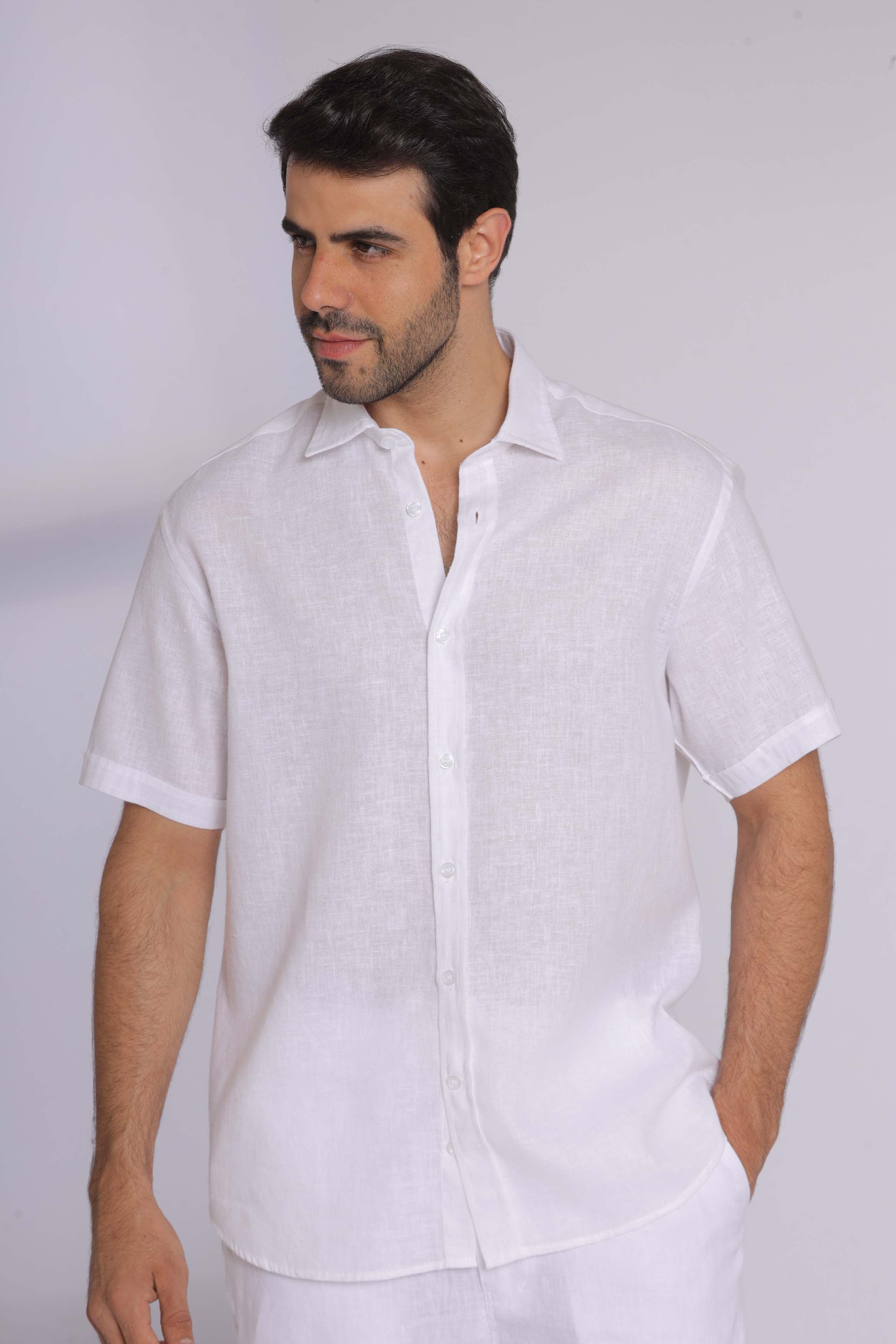 Pure Linen Short Sleeve Shirt