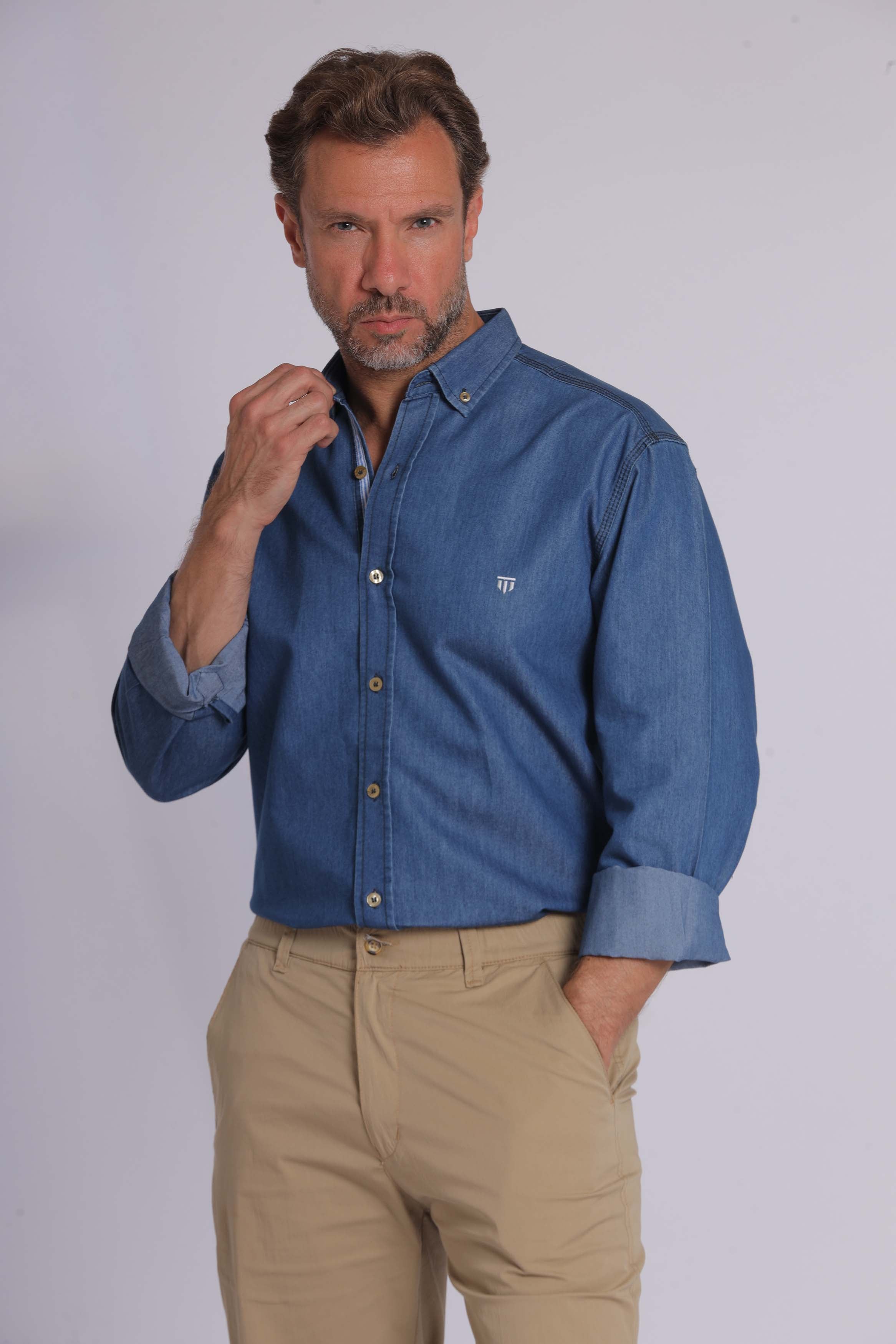 Denim Long Sleeve Shirt