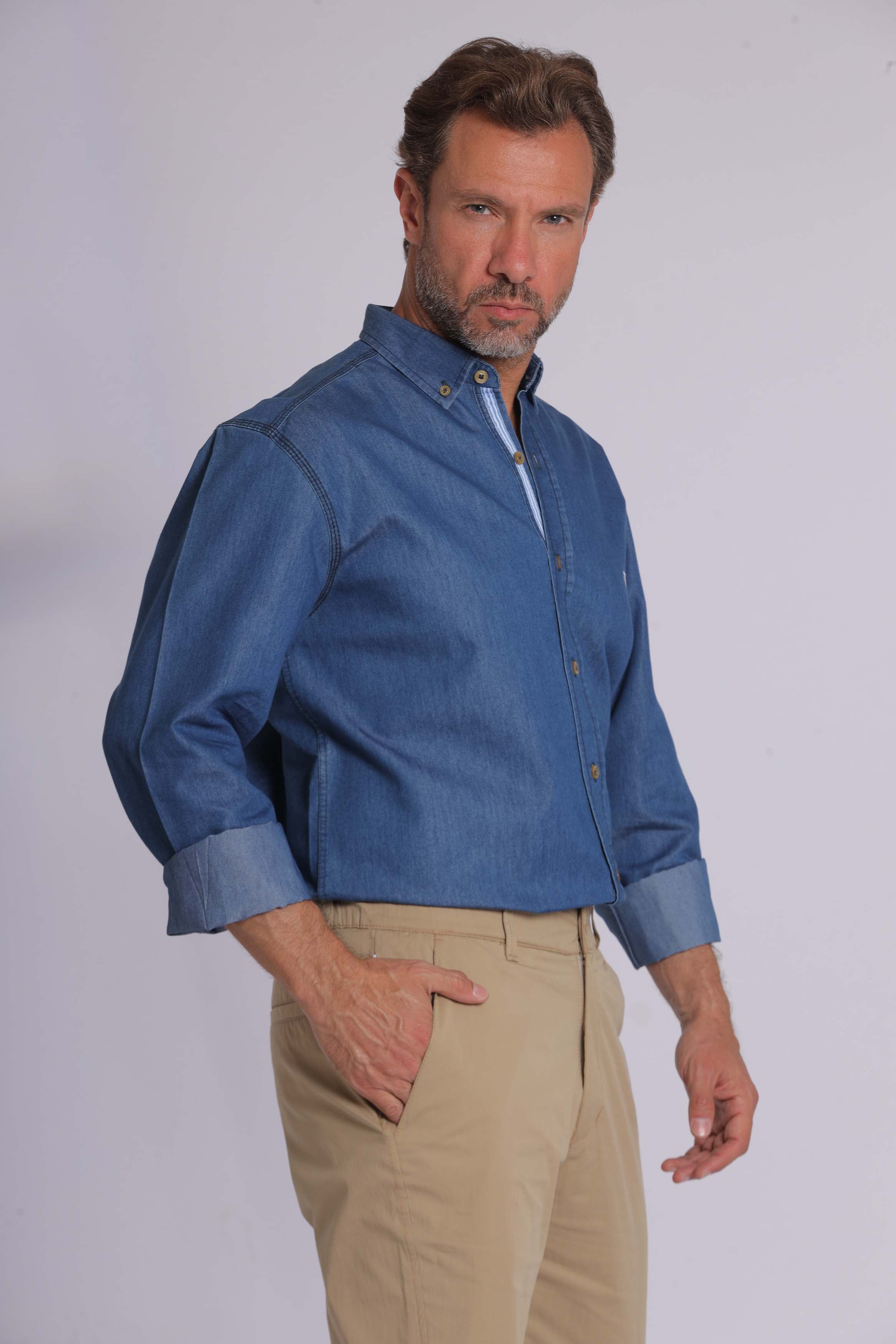 Denim Long Sleeve Shirt