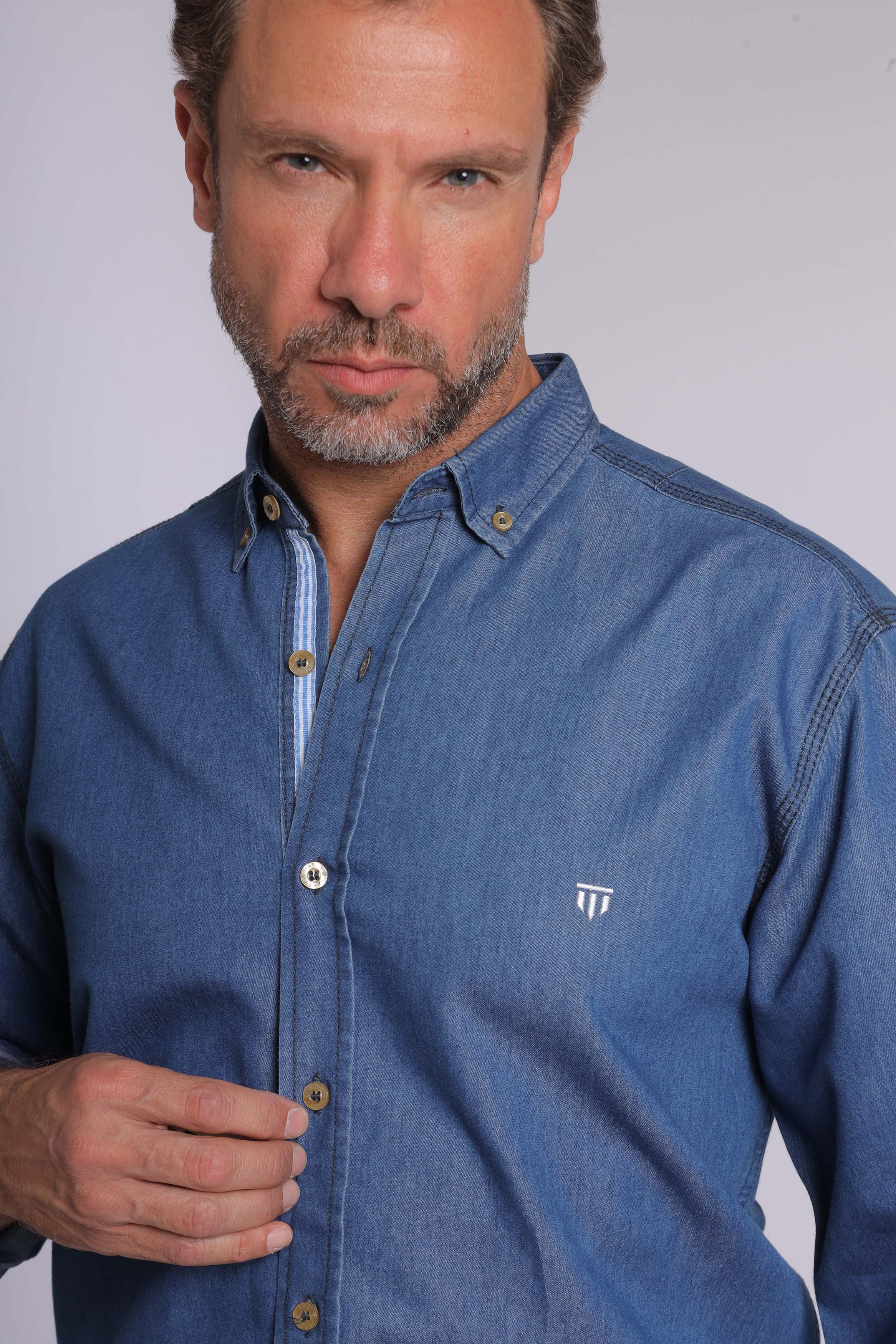 Denim Long Sleeve Shirt