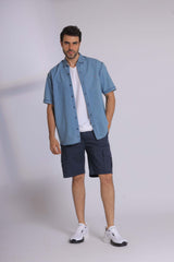 Light Denim Short Sleeve Shirt