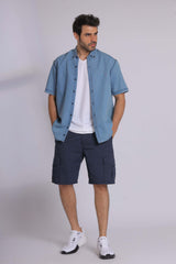 Light Denim Short Sleeve Shirt