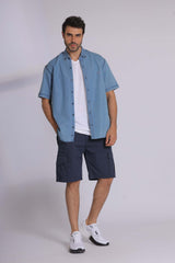 Light Denim Short Sleeve Shirt