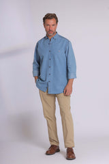 Light Denim Long Sleeve Shirt