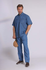 Denim Short Sleeve Shirt