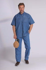 Denim Short Sleeve Shirt