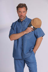 Denim Short Sleeve Shirt