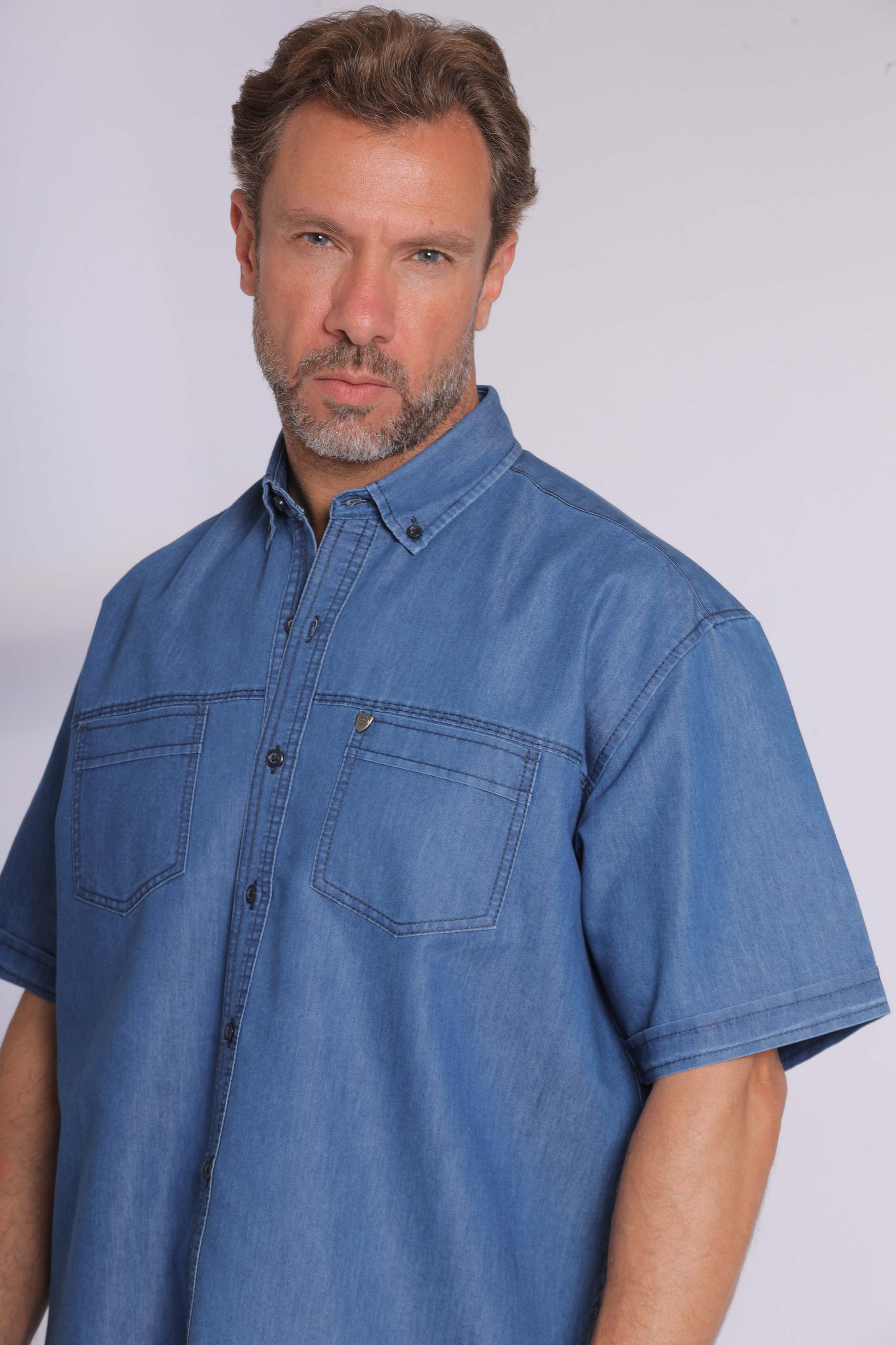 Denim Short Sleeve Shirt